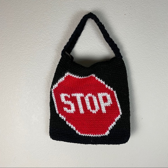 Vintage Stop Sign Bag - Picture 1 of 4